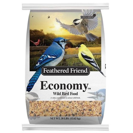 FEATHERED FRIEND Wild Bird Food, Economy, 30 lb Bag 14154